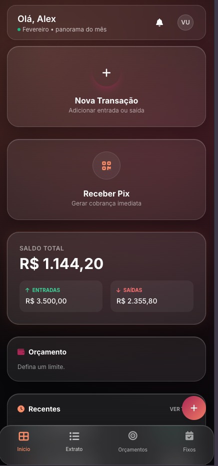 Vulpix no celular — prévia do dashboard